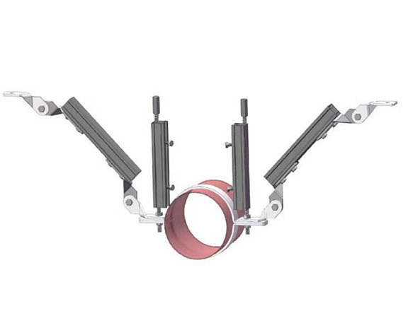 单管侧向支撑装配